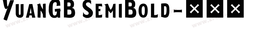 YuanGB SemiBold字体转换